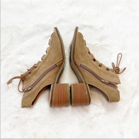 Steve Madden Aralyn Suede Open Toe Gladiator Sandals Tan Size 8M - Picture 3 of 12